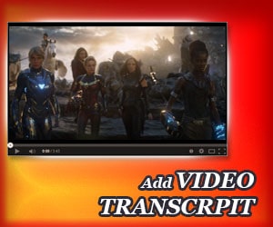 Add Video Transcript